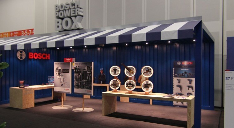 Herstellung und Montage eines Messestandes für Bosch Powertools