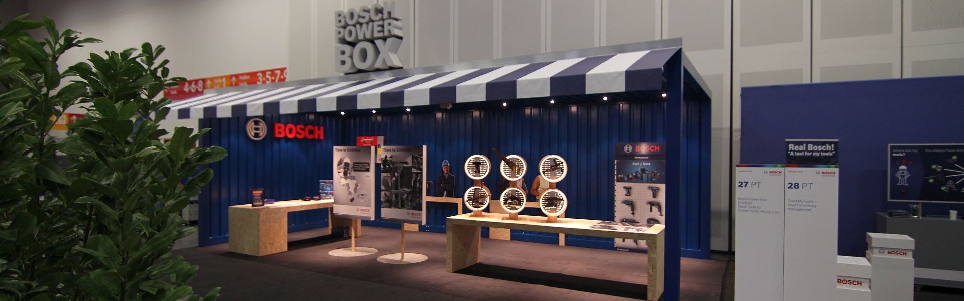 Herstellung und Montage eines Messestandes für Bosch Powertools