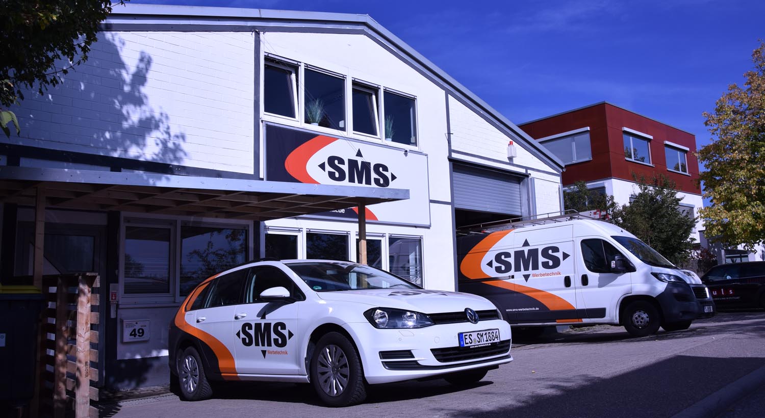 SMS Werbetechnik Stuttgart Unternehmen Außenansicht