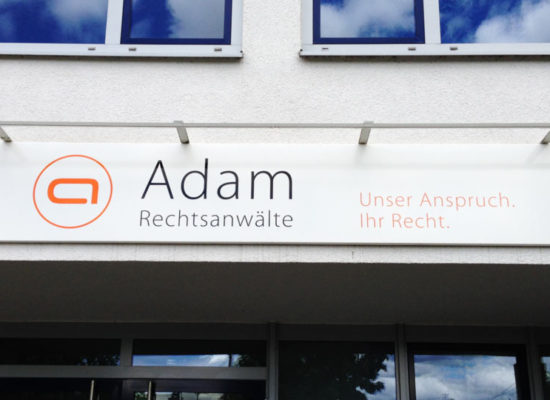 Kanzleischilder: Werbeschilder für Anwaltskanzleien