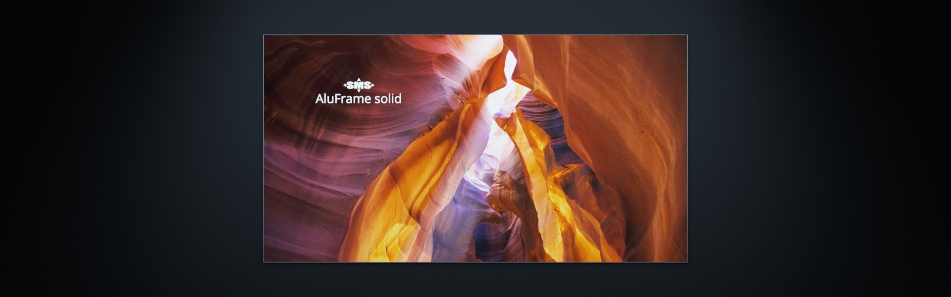 Solider Textilrahmen aus Aluminium zur Befestigung von Textildruck: AluFrame solid