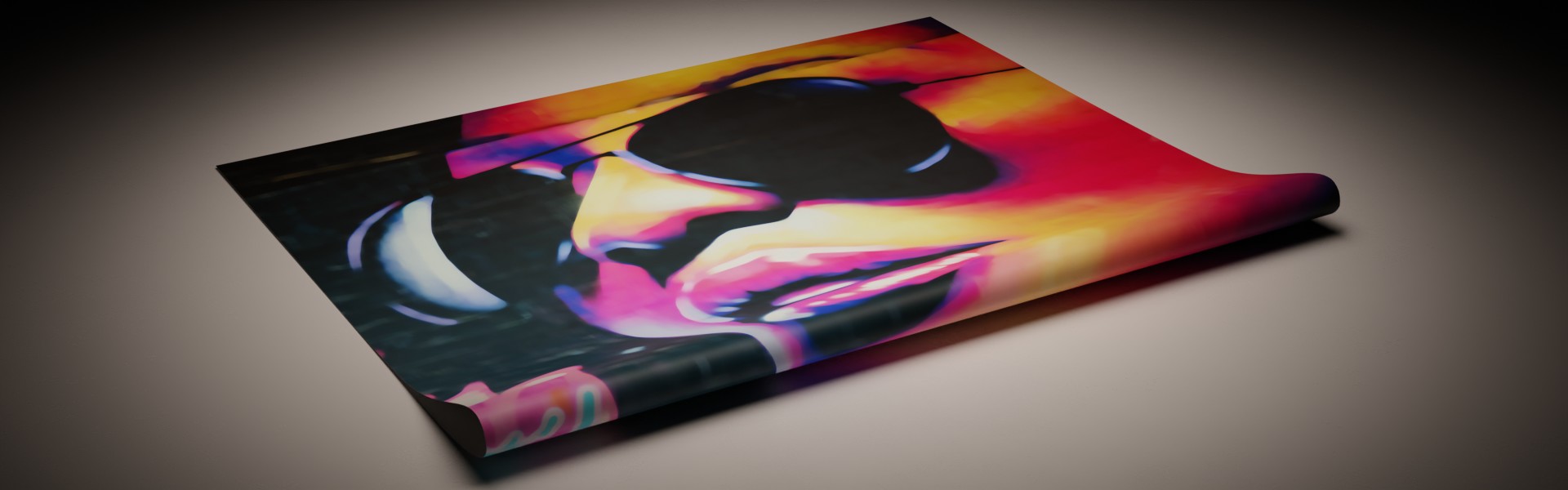 PVC Backlit Werbebanner, Bannerdruck, Beispiel unbeleuchtet