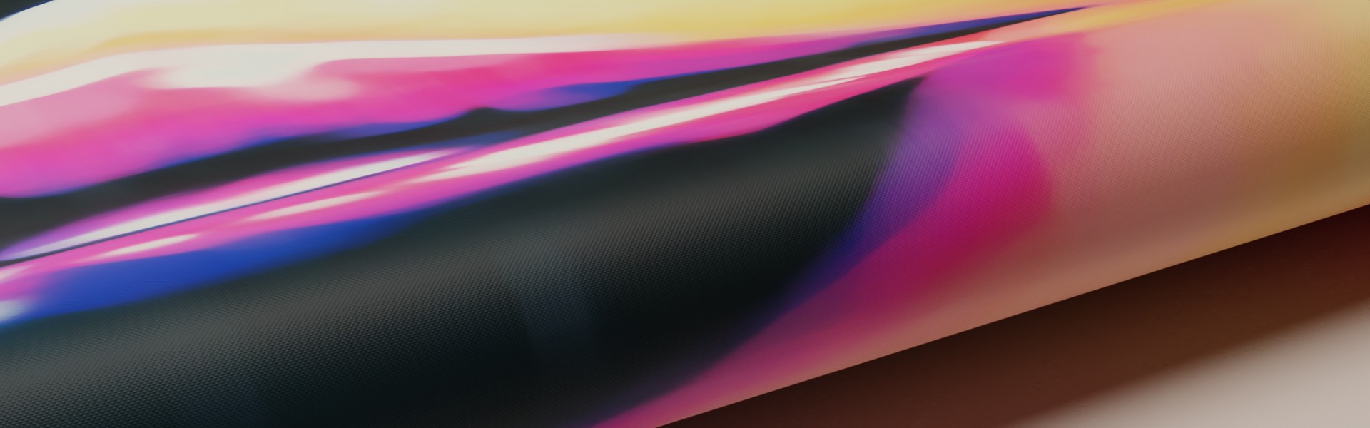 PVC Backlit Werbebanner, Bannerdruck, Beispiel unbeleuchtet Nahaufnahme