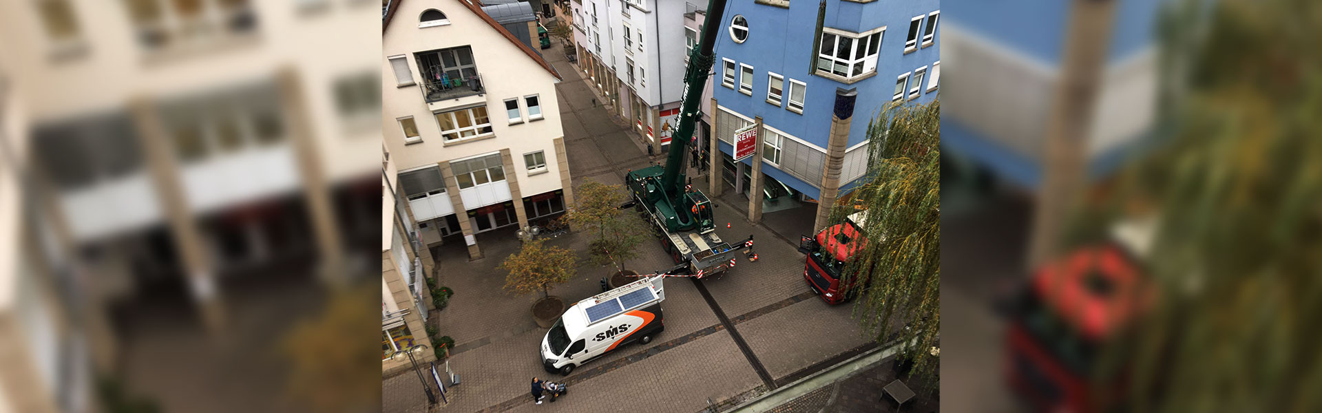 Austausch einer Lichtwerbung in Plochingen, im Großraum Stuttgart