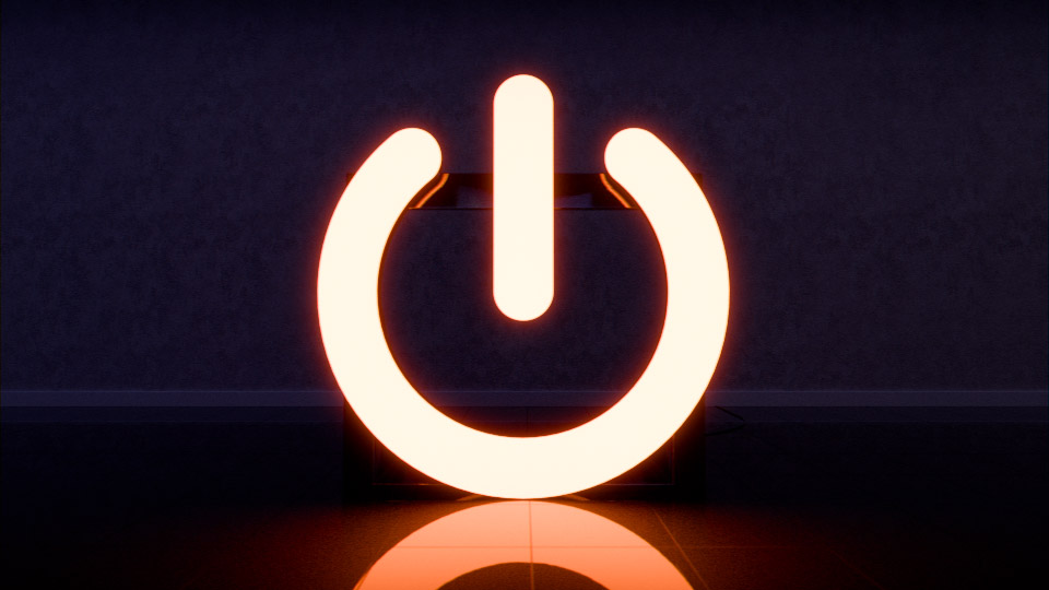 Beispiel eines Leuchtlogos für Ihre Lichtbewerbung.