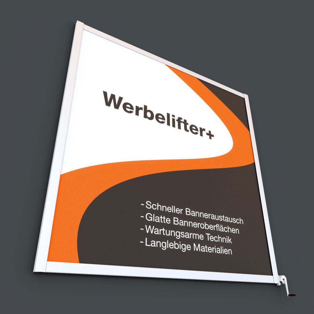 Rechte untere Ansicht des Werbelifter.